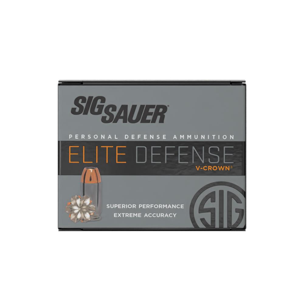Sig Sauer Elite Performance Pistol Ammunition .45 ACP 200 gr Elite V-Crown JHP Box 20 Picture of Sig Sauer AMMO ELITE V 45ACP 200GR JHP 20RD BX