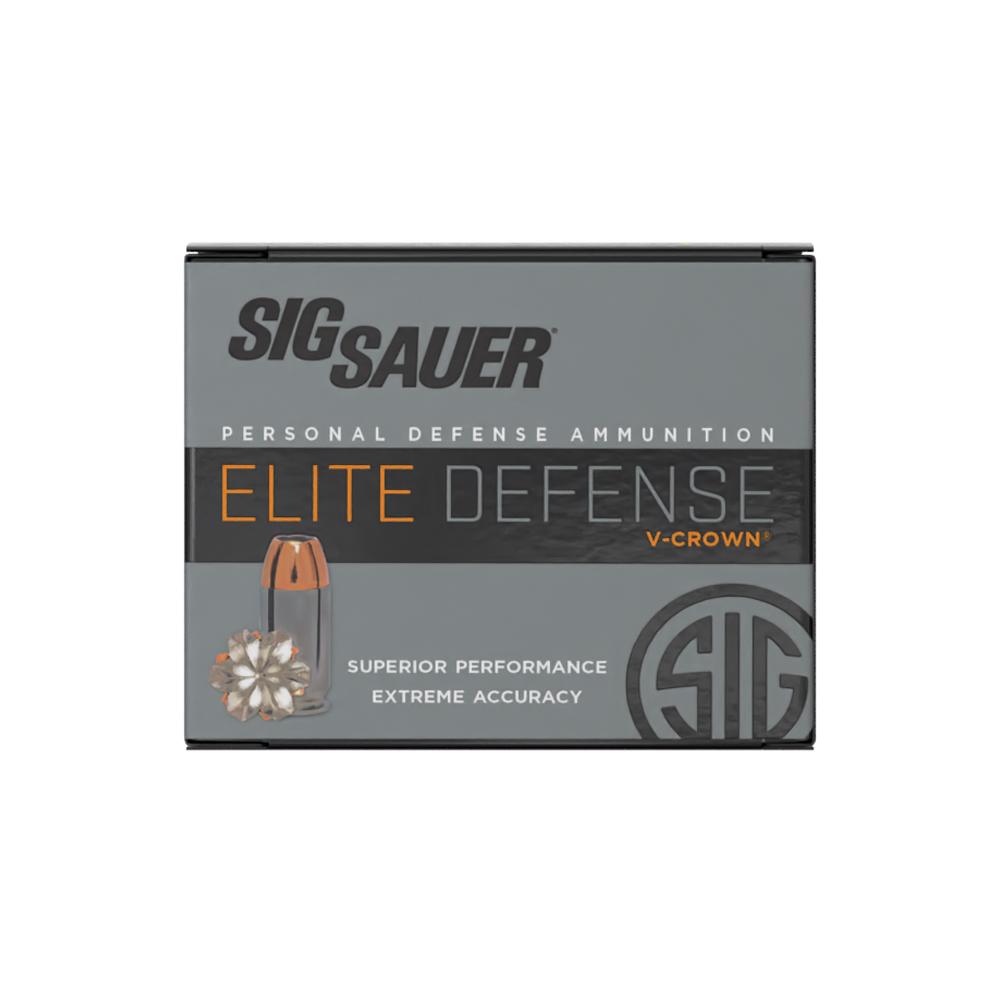Sig Elite V-Crown Handgun Ammunition  .45 ACP 185 gr JHP 995 fps 20/ct Picture of Sig Sauer AMMO ELITE V 45ACP 185GR JHP 20RD BX