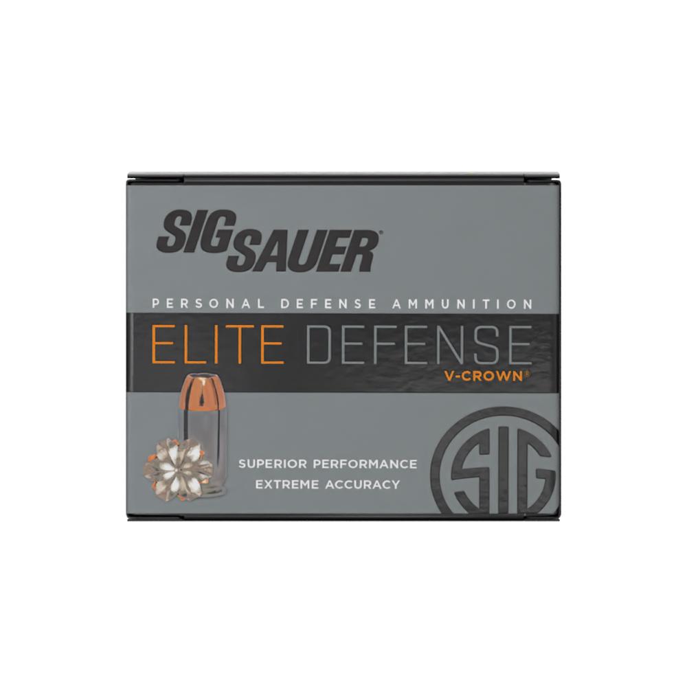 Sig Elite V-Crown Handgun Ammunition  .45 ACP 230 gr JHP 830 fps 20/ct Picture of Sig Sauer AMMO ELITE V 45ACP 230GR JHP 20RD BX
