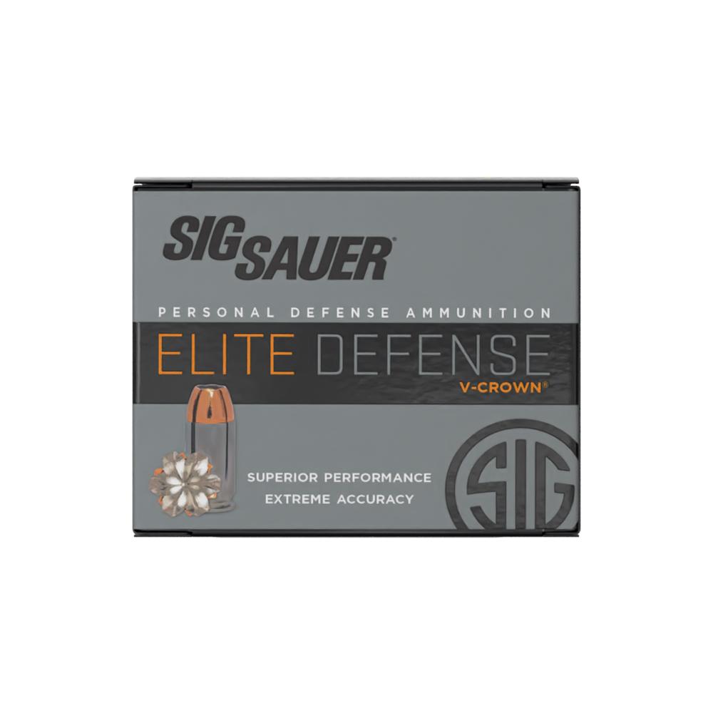 Sig Elite V-Crown Handgun Ammunition .40 S&W 180 gr JHP 985 fps 20/ct Picture of Sig Sauer AMMO ELITE V 40S&W 180GR JHP 20RD BX