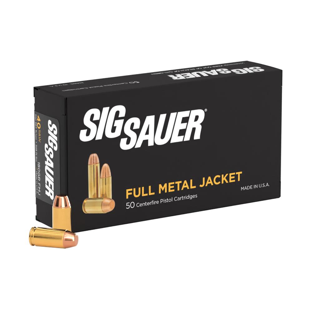 Sig Sauer Elite Performance Handgun Ammunition .40 S&W 180 gr FMJ 985 fps 50/ct Picture of Sig Sauer AMMO BALL 40S&W 180GR 50RD BX