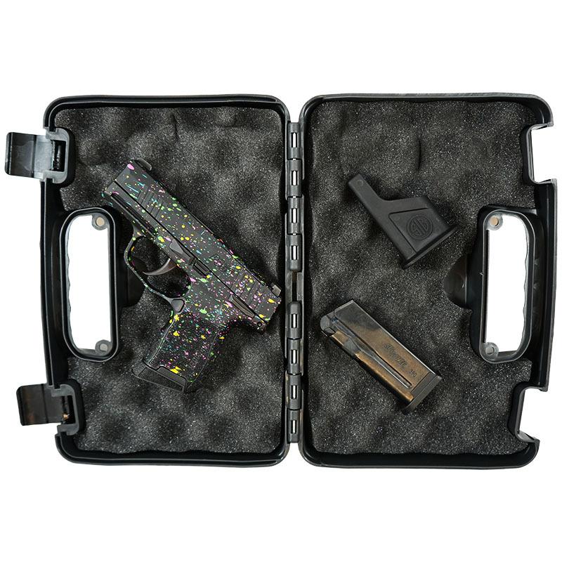 Sig Sauer Exclusive "Multi Color Paint" P365-380 Handgun 380 Auto 10rd Magazine 3.1" Barrel Black Manual Safety Picture of Sig Sauer Sig P365-380-BSS-MS Nitron Pistol Blk Base Frame & Slide Multi-Color Paint