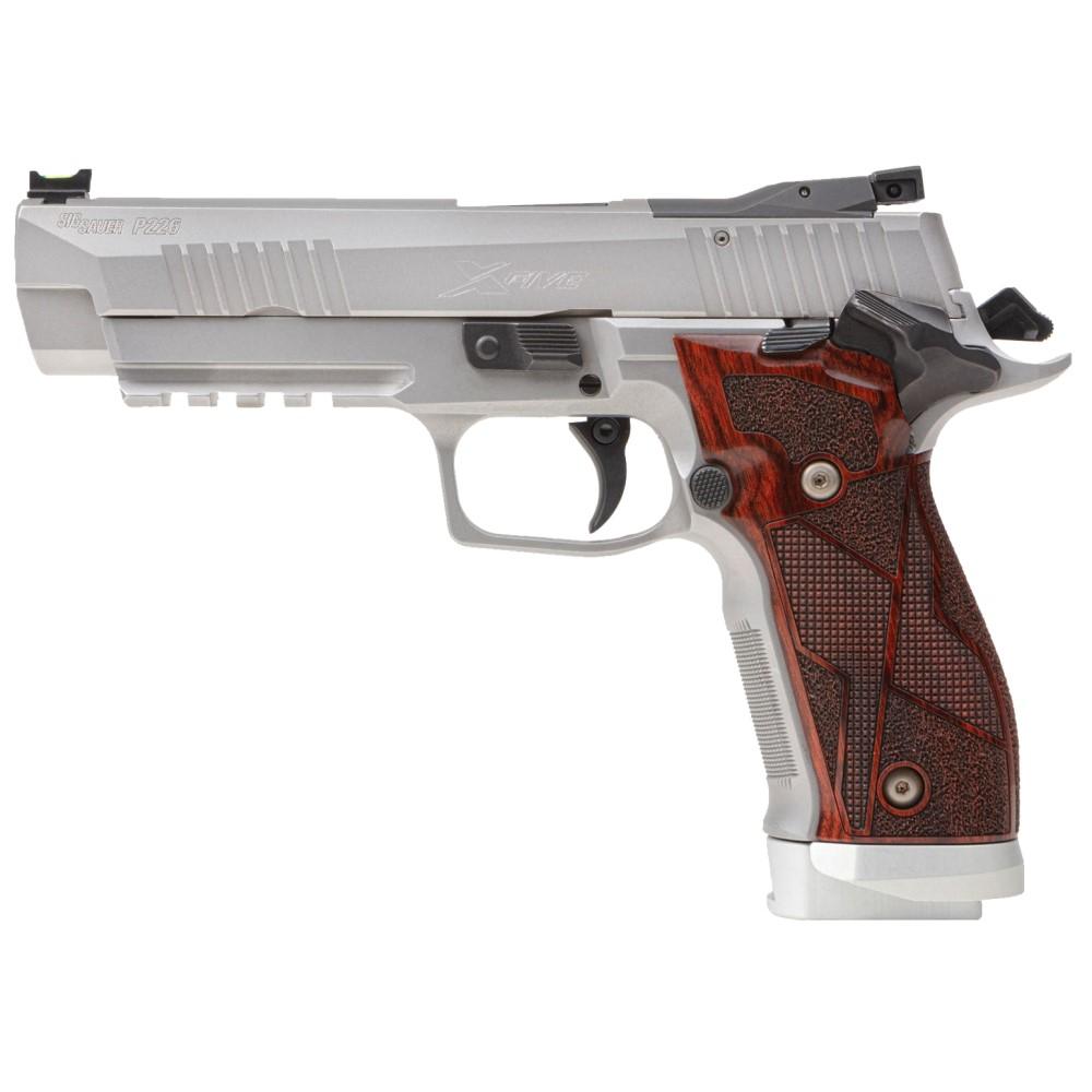 Sig Sauer P226 X-Five Classic Handgun 9mm Luger 20rd Magazines (3) 5" Barrel Silver with Wood Grips Optic Ready Picture of Sig Sauer Sig Pistol P226 XFIVE Classic 9mm Optic Ready 3-20rd Steel Mag Alloy BP