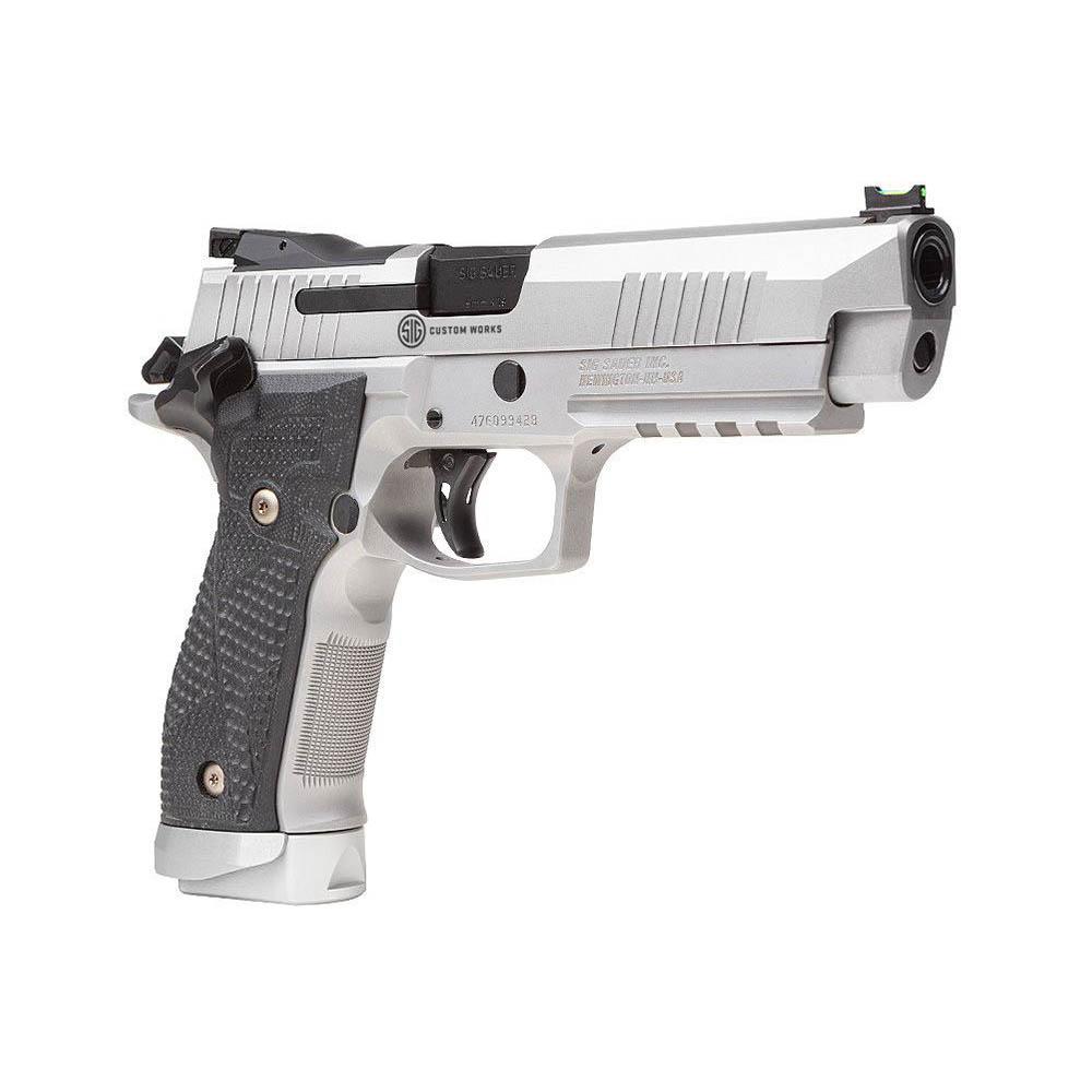 Sig Sauer P226 XFIVE Handgun 9mm Luger 20rd Magazines(3) 5" Barrel Stainless Steel Frame Hogue Grips Picture of Sig Sauer Sig Pistol P226 XFIVE 9mm Optic Ready 3-20rd Steel Mag Alloy BP