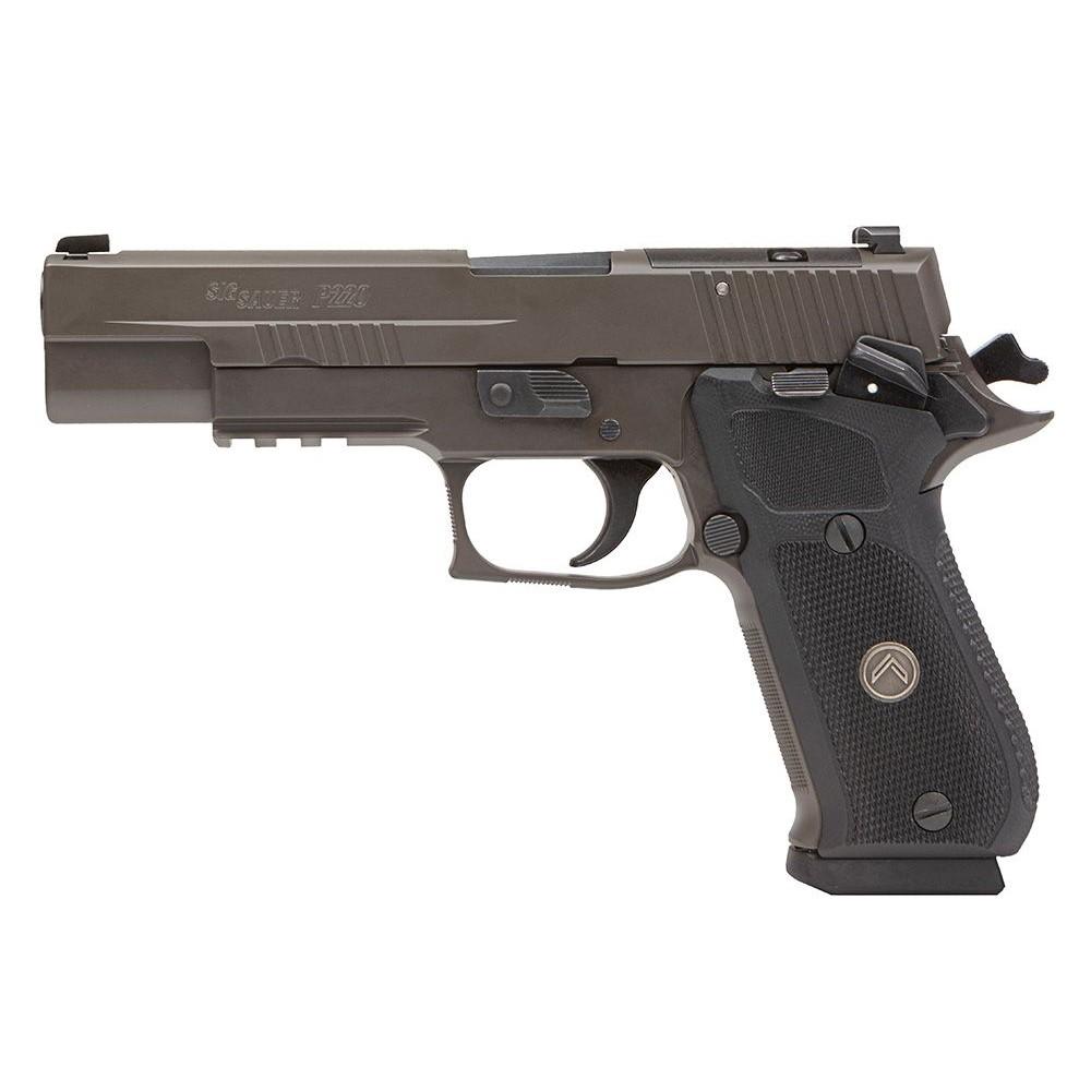 SIG P220 Legion Full Size Handgun 10mm 8rd Magazines (3) 5" Barrel Gray with Black G10 Grips Optic Ready Picture of Sig Sauer SIG P220 Legion 10mm Optic Ready Gray Coated Frame/Slide Blk G10 Grips