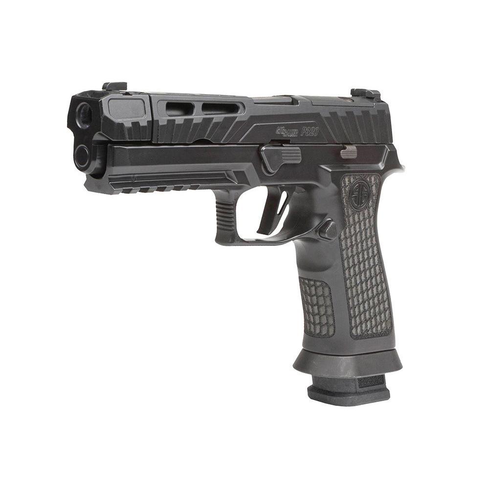 Sig Sauer P320 Spectre Comp Blackout Handgun 9mm Luger 21rd Magazines(2) 4.6" Barrel X-Ray Sights Picture of Sig Sauer SIG P320 SPECTRE COMP BLACKOUT 9MM (2) 21rd MAG