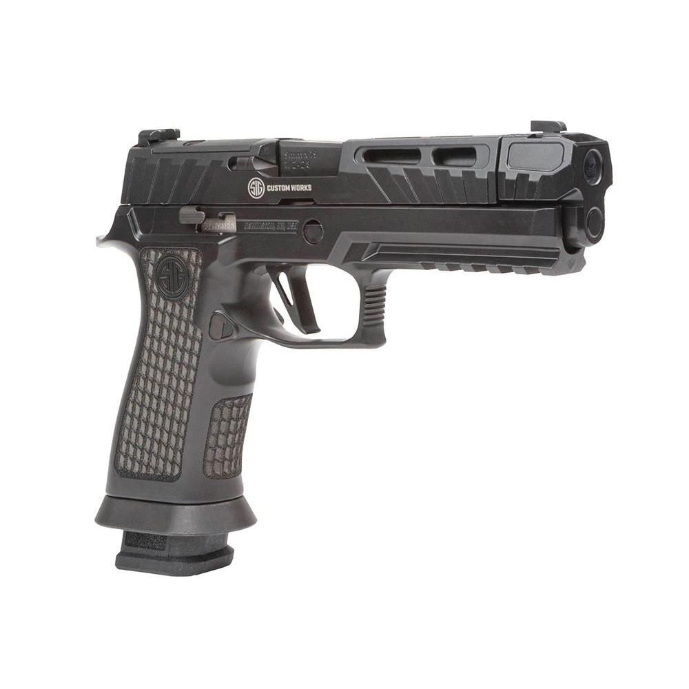 Sig Sauer P320 Spectre Comp Blackout Handgun 9mm Luger 21rd Magazines(2) 4.6" Barrel X-Ray Sights Picture of Sig Sauer SIG P320 SPECTRE COMP BLACKOUT 9MM (2) 21rd MAG