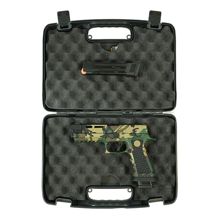 Sig Sauer P320 Spectre Comp Handgun 9mm Luger 21rd Magazines (2) 4.6" Barrel Woodland Camo SC81 Picture of Sig Sauer SIG P320 SPECTRE COMP 9MM (2) 21rd MAG SC81 Woodland Camo