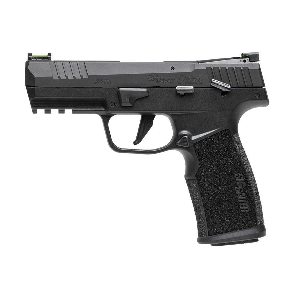 Sig Sauer P322 Handgun .22 LR 10rd Magazines (2) 4" Barrel Black Optic Ready MA Compliant Picture of Sig Sauer Sig P322 22 LR 4IN 10rd Opti Rdy MA Comp