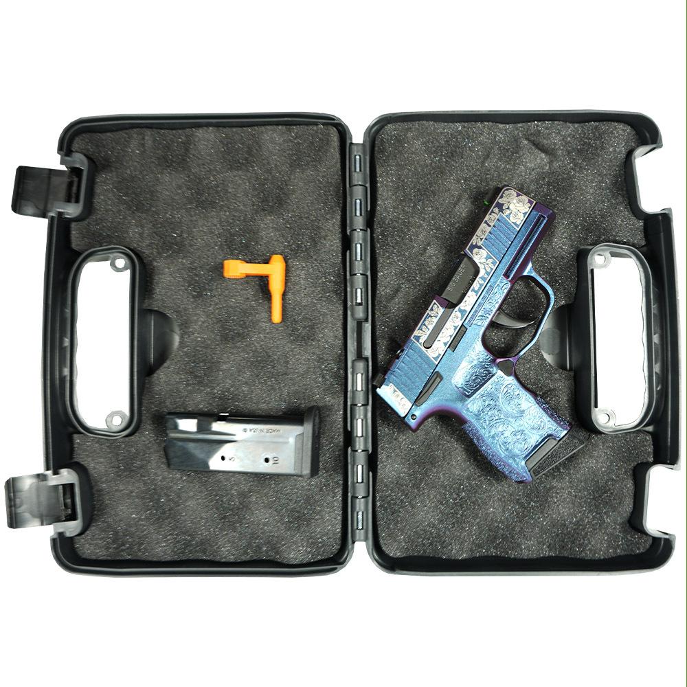 Sig Sauer "Gun & Roses-Mongoose Purple" P365 Optic Ready Handgun 9mm Luger 10rd Magazines(2) 3.1" Barrel X-RAY 3 Sights Picture of Sig Sauer P365 9MM 3.1 BLK STRKR XRAY3 OPTIC READY 2MAG-GUNS&ROSES MONGOOS PRPL