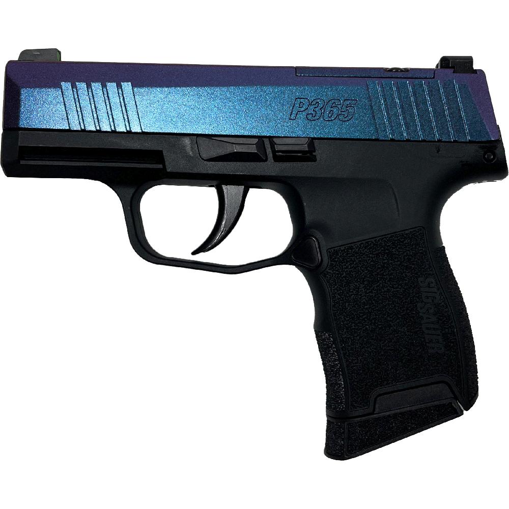 Sig Sauer "Mongoose Purple" P365 Optic Ready Handgun 9mm Luger 10rd Magazines(2) 3.1" Barrel X-RAY 3 Sights Picture of Sig Sauer P365 9MM 3.1 BLK STRIKER XRAY 3 OPTIC READY 2MAGS-Mongoose Purple