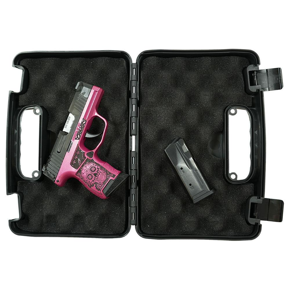 Sig Sauer "Sugar Skull-Medusa Pink" P365 Optic Ready Handgun 9mm Luger 10rd Magazines(2) 3.1" Barrel X-RAY 3 Sights Picture of Sig Sauer P365 9MM 3.1 BLK STRIKR XRAY3 OPTIC READY 2MAGS-SIG PINK MEDUSA