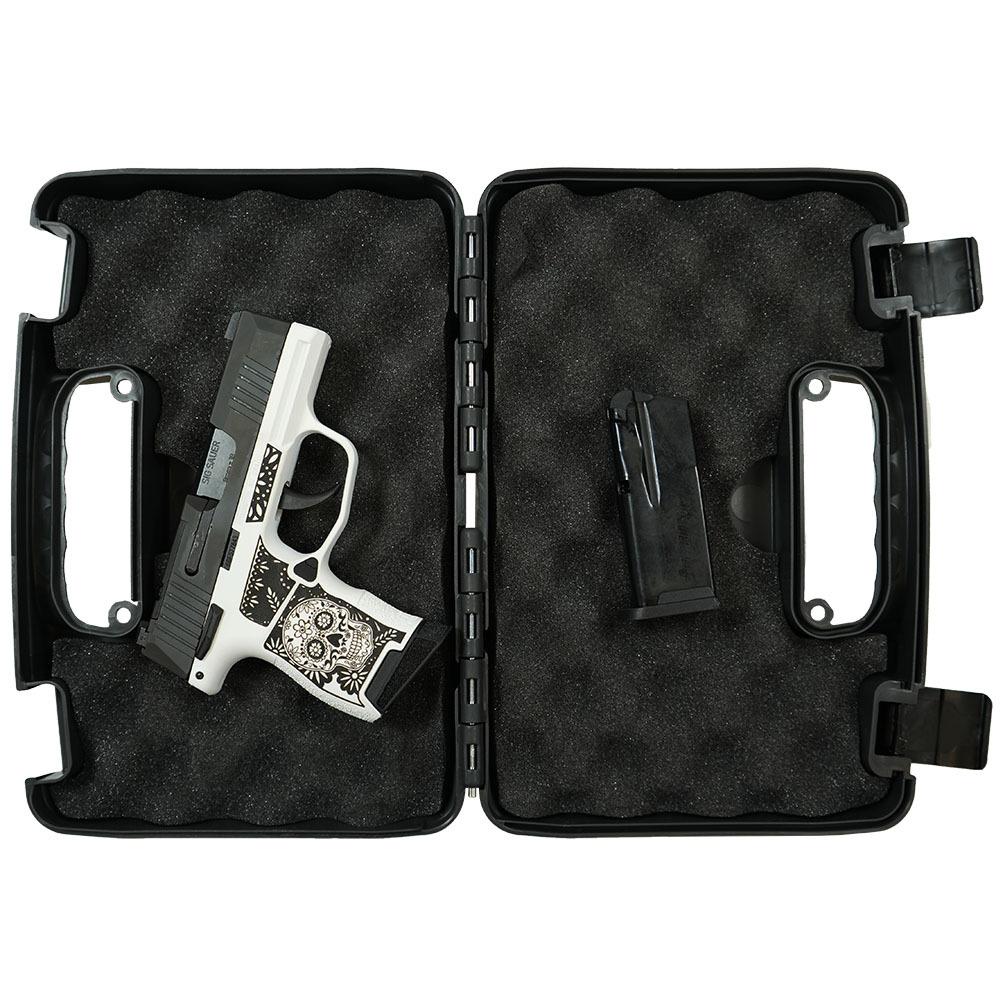 Sig Sauer Exclusive "Sugar Skull" P365 Optic Ready Handgun 9mm Luger 10rd Magazines(2) 3.1" Barrel X-RAY 3 Sights Manual Safety Picture of Sig Sauer P365 9MM 3.1IN BLK STRIKER XRAY3 OPTIC READY 2 MAGS MANUAL SAFETY-Nitron P