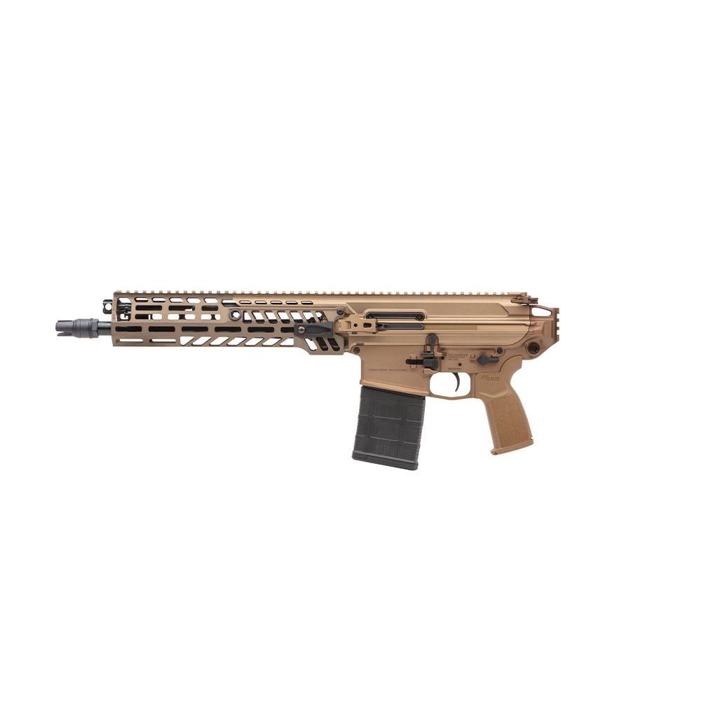 Sig Sauer MCX-Spear Handgun 7.62x51 20rd Magazine 13" 5/8x24 Threaded Barrel Coyote Picture of Sig Sauer SIG MCX-SPEAR 7.62 NATO PISTOL 13IN COY SEMI AL MLOK HG (1)20RD MAG