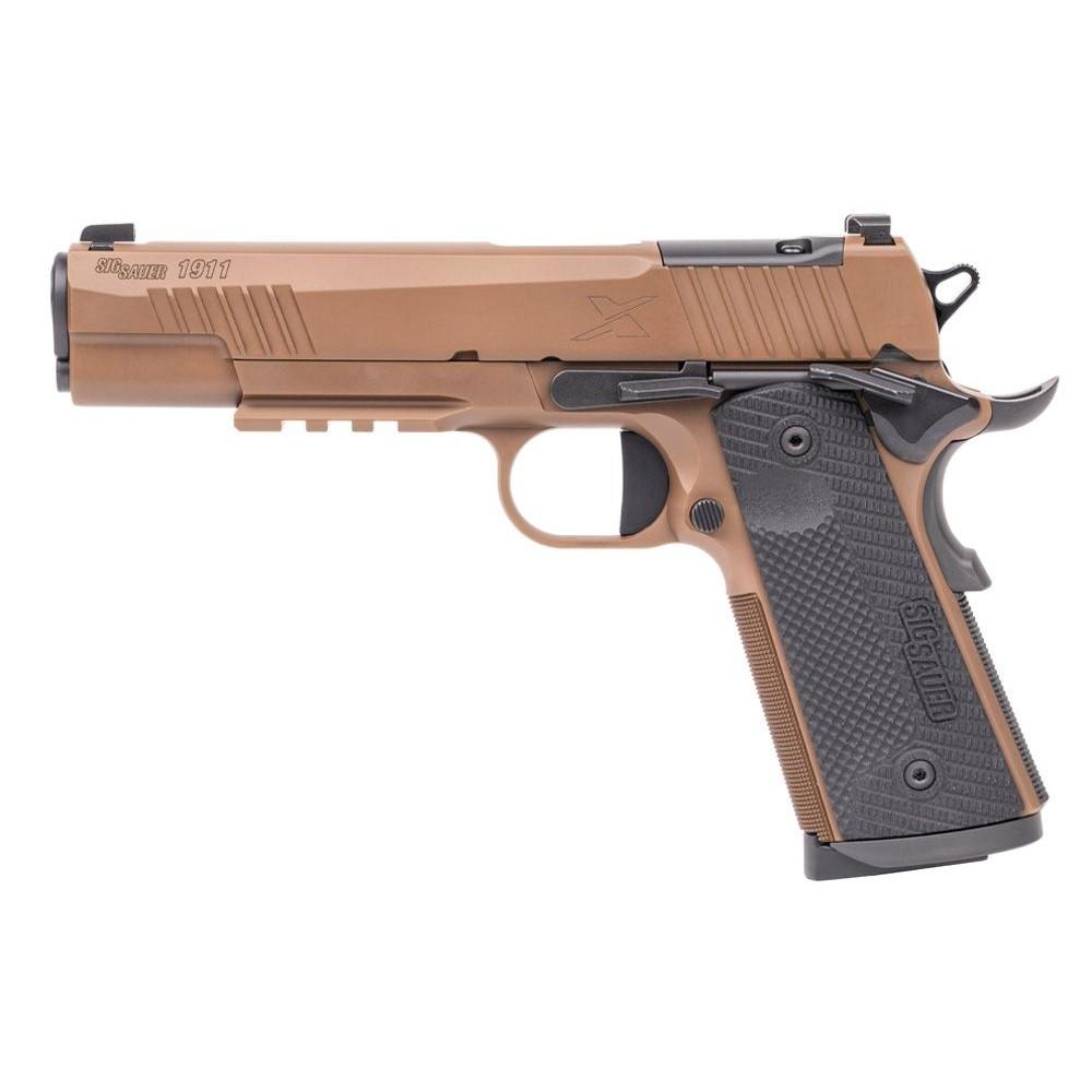 Sig Sauer 1911 X-Series Full Size Handgun .45 Auto 8rd Magazine(2) 5" Barrel Coyote Tan PVD Picture of Sig Sauer Sig 1911 XSeries Full Size .45ACP Coyote Tan PVD Pistol (2) 8rd mags