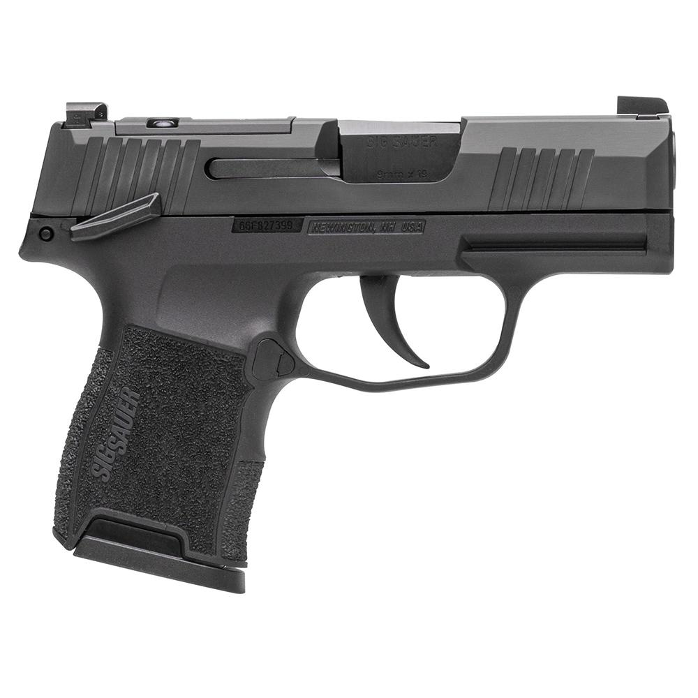 Sig Sauer P365 Handgun 9mm Luger 10rd Magazines (2) 3.1" Barrel Black Optic Ready MA Compliant Picture of Sig Sauer P365 9MM 3.1IN NITRON BLK STRIKER X-RAY 3 (2) 10RD MAGS OPTIC SFTY MA COM