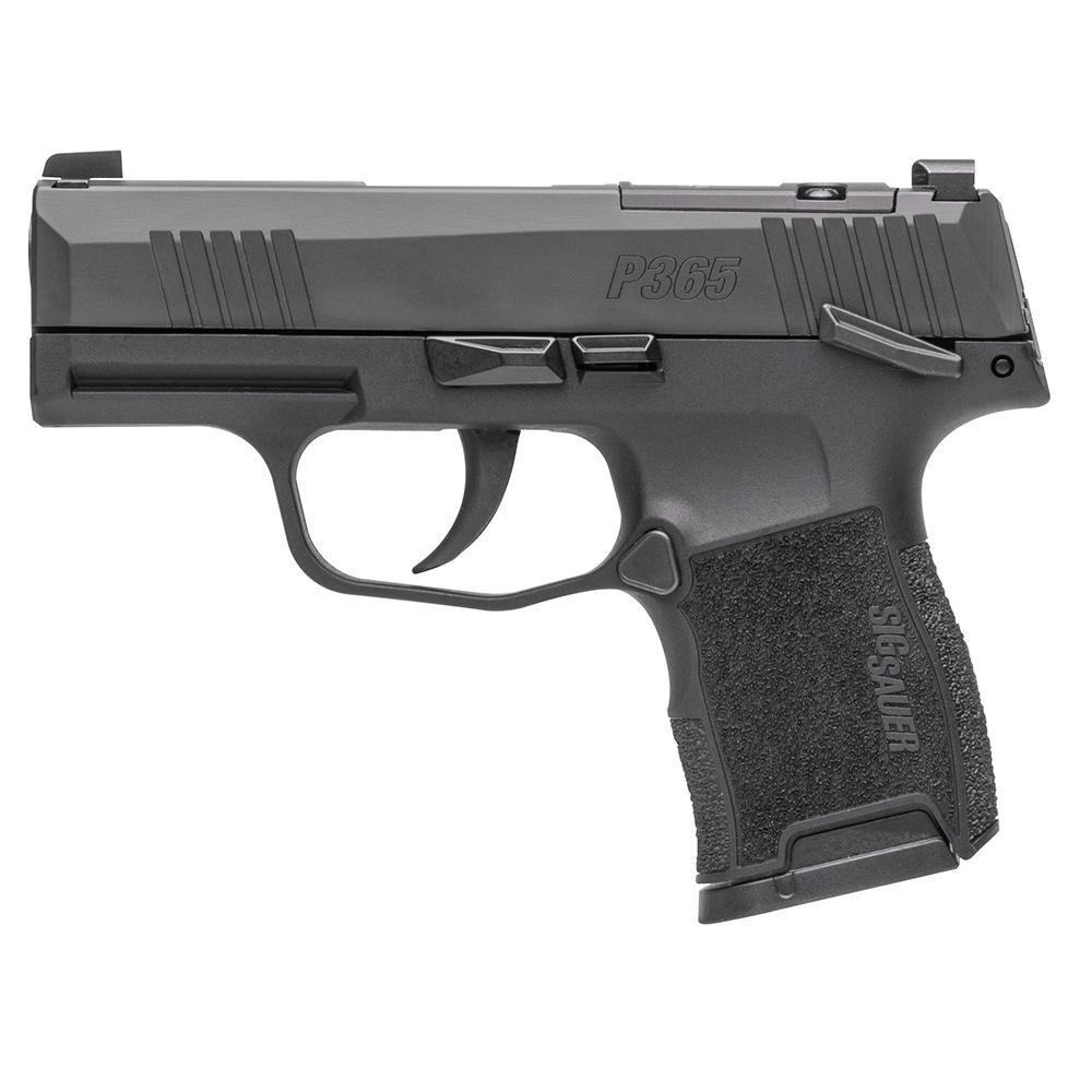 Sig Sauer P365 Handgun 9mm Luger 10rd Magazines (2) 3.1" Barrel Black Optic Ready MA Compliant Picture of Sig Sauer P365 9MM 3.1IN NITRON BLK STRIKER X-RAY 3 (2) 10RD MAGS OPTIC SFTY MA COM