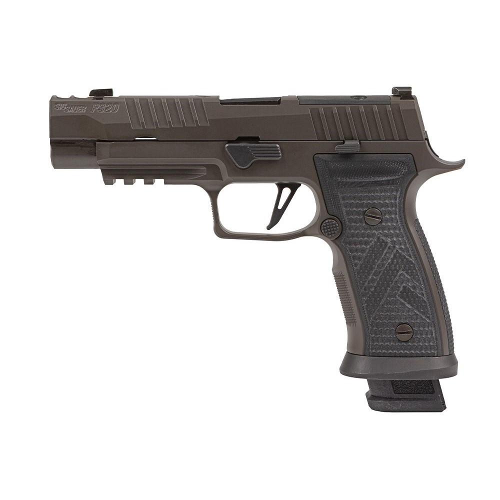 Sig Sauer P320 AXG Legion Handgun 9mm Luger 10rd Magazines (3) 3.9" Barrel Brown Optic Ready Picture of Sig Sauer Sig P320 AXG Legion 9mm Optic Ready (3) 10rd Steel Mag