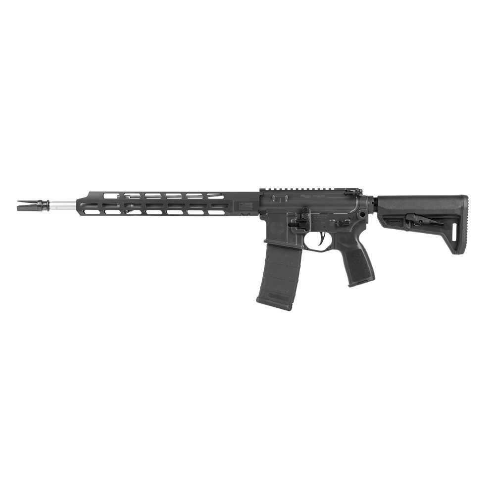 Sig Sauer M400 Tread Rifle 5.56 NATO 30rd Magazine 16" 1/2x28 Threaded Barrel Stainless Steel and Black Picture of Sig Sauer Sig M400 TREAD 5.56Nato BLACK 16in SS Barrel 30rd Mag