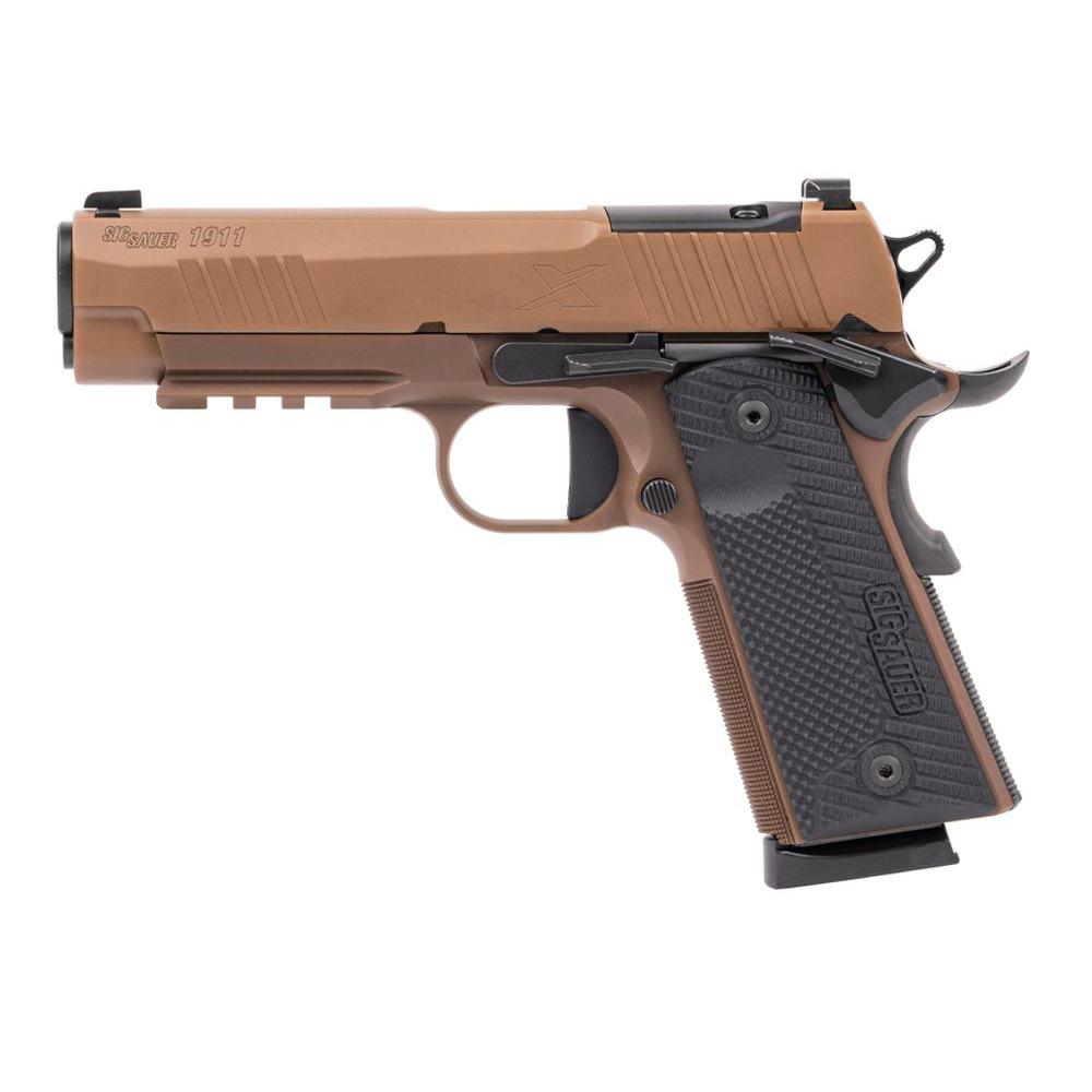 Sig Sauer 1911XCarry Handgun .45 Auto 8rd Magazines(2) 4.25'' Barrel Night Sights Coyote Picture of Sig Sauer Sig 1911XCarry 45ACP 4.25'' Brl NS 2/8rd Mag Coyote PVO