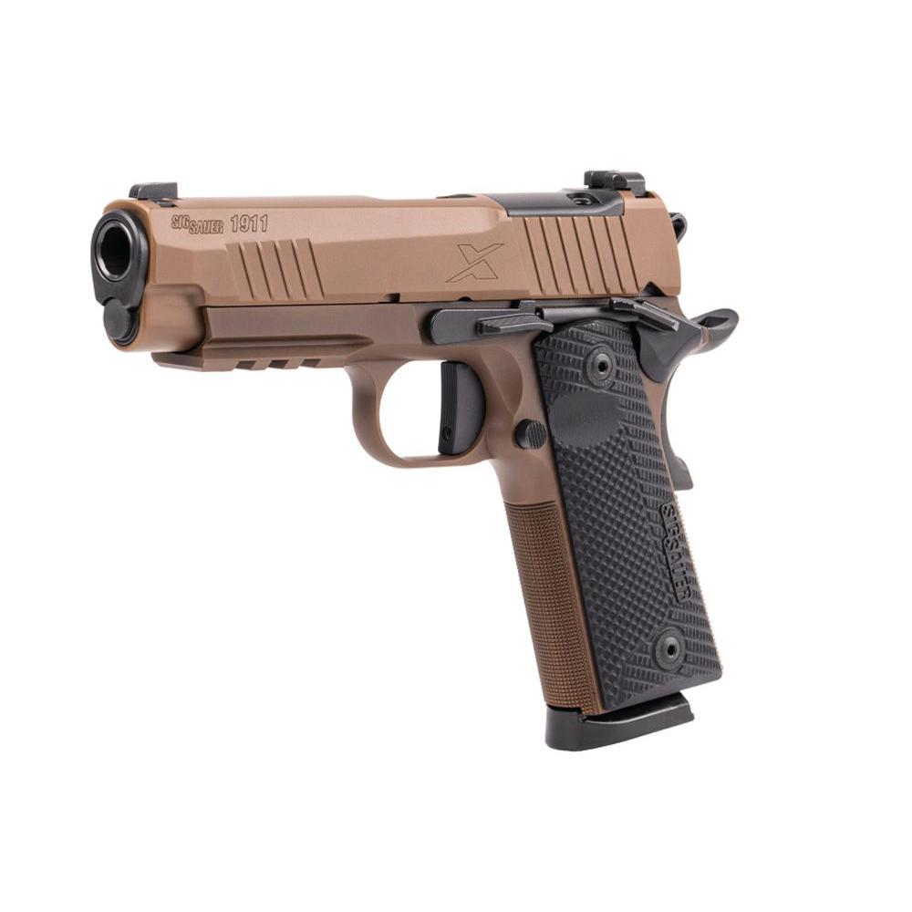 Sig Sauer 1911XCarry Handgun .45 Auto 8rd Magazines(2) 4.25'' Barrel Night Sights Coyote Picture of Sig Sauer Sig 1911XCarry 45ACP 4.25'' Brl NS 2/8rd Mag Coyote PVO