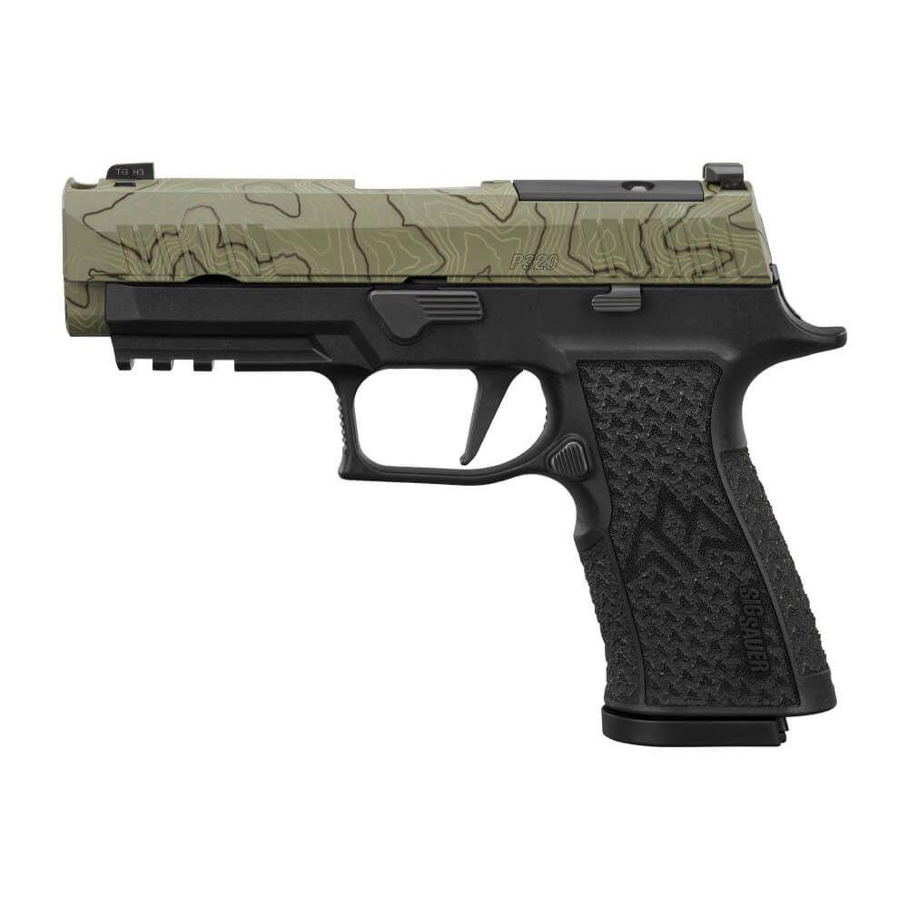 Sig Sauer P320-XTEN Endure Comp Handgun 10mm Auto 15rd Magazines(3) 3.8" Barrel Moss Green Slide Night Sights Picture of Sig Sauer P320 10MM 3.8IN X-SERIES GREEN STRIKER X-RAY 3 LXG GRIP (3) 15RD OPTC RDY