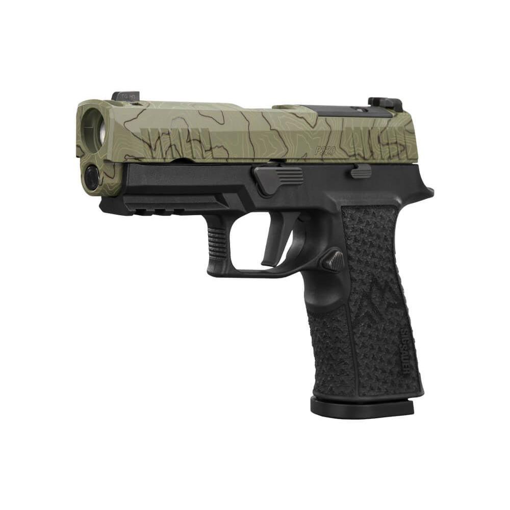 Sig Sauer P320-XTEN Endure Comp Handgun 10mm Auto 15rd Magazines(3) 3.8" Barrel Moss Green Slide Night Sights Picture of Sig Sauer P320 10MM 3.8IN X-SERIES GREEN STRIKER X-RAY 3 LXG GRIP (3) 15RD OPTC RDY