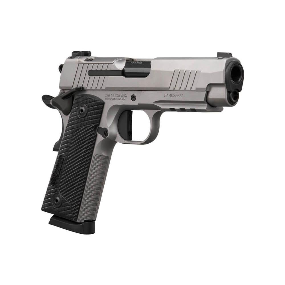 Sig Sauer XCarry Stainless Handgun .45 Auto 8rd Magazines(2) 4.5" Barrel Optic Ready SAO Picture of Sig Sauer SIG 1911 45 ACP 5IN X-SERIES SS SAO 2-8RD MAG OPTIC READY