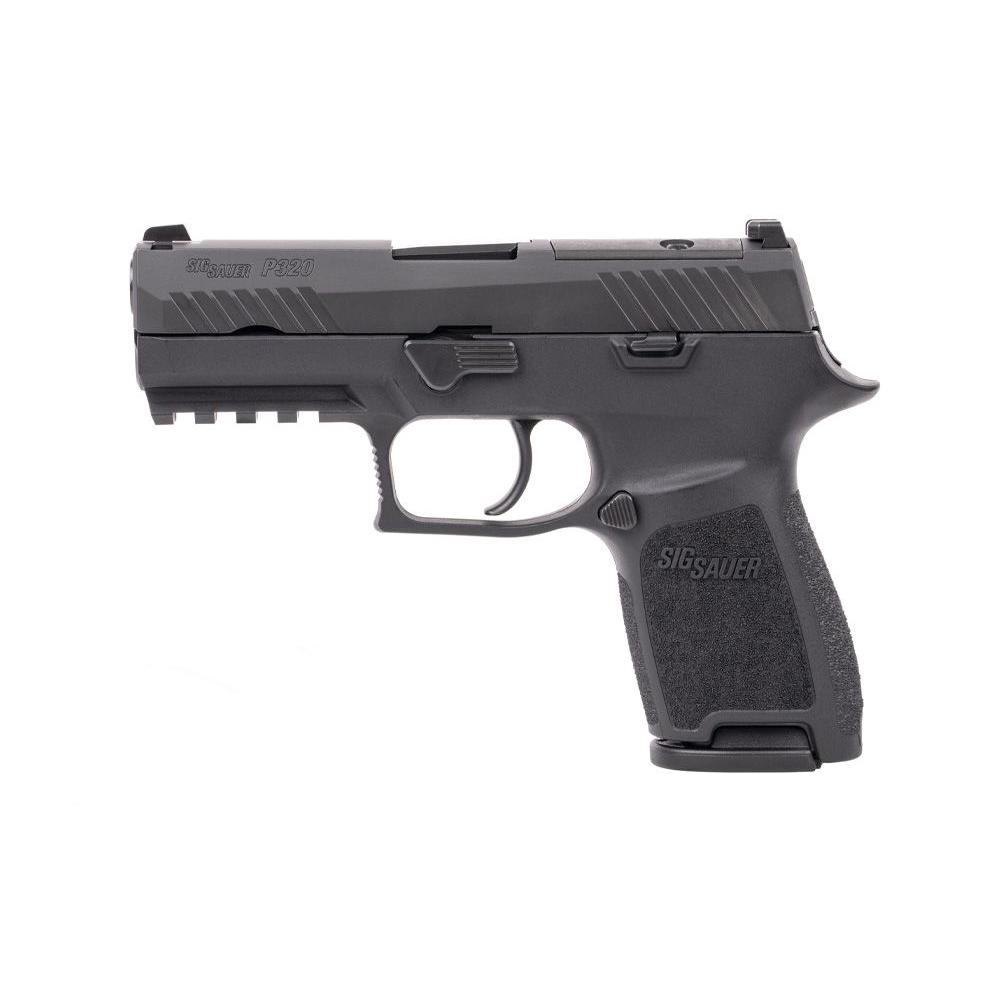Sig Sauer P320 Compact Handgun 9mm Luger 15rd Magazines (2) 3.9" Barrel Black Optic Ready Picture of Sig Sauer SIG P320 9mm 3.9in Blk Striker Optic Ready (2) 15rd Mags