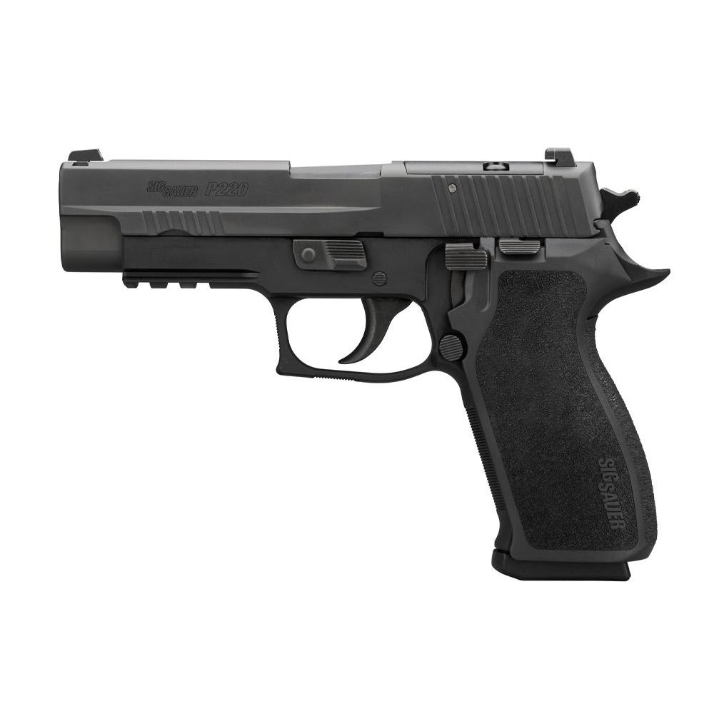 Sig Sauer P220 Elite Full Size Handgun 45 Auto 8rdx Magazines(2) 4.4" Barrel Night Sights Optic Ready Picture of Sig Sauer P220 45 ACP 4.4IN BLK DA/SA SIGLITE E2 GRIP 2-8 MAGS SRT OPTIC READY