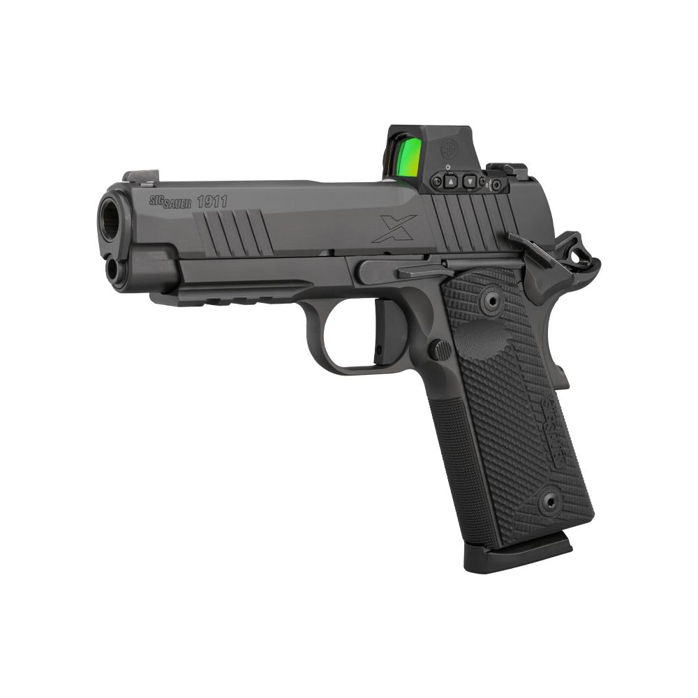 Sig Sauer 1911XCarry Handgun .45 Auto 8rd Magazines(2) 4.25'' Barrel Night Sights w/ROMEO-X Compact Picture of Sig Sauer Sig 1911XCarry Romeo-X 45ACP 4.25'' Brl NS 2/8rd Mag Blk