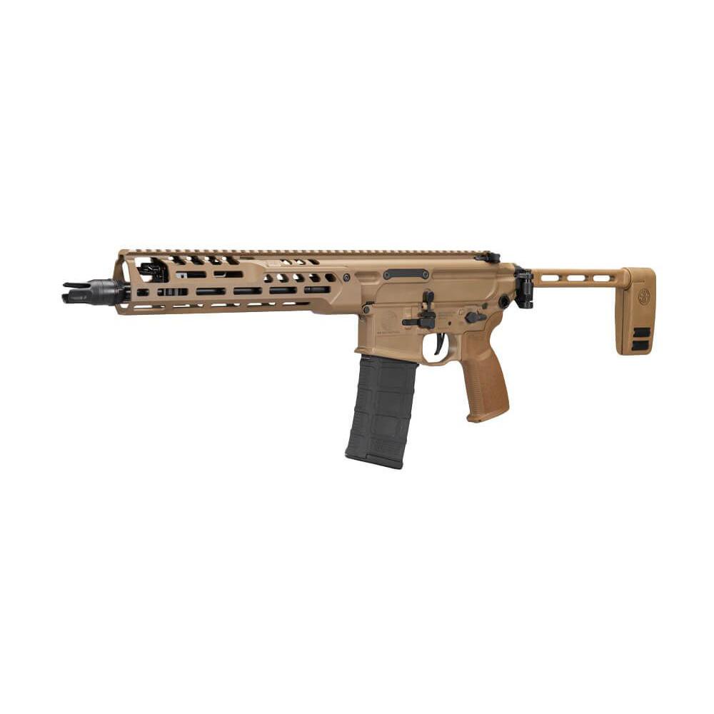 Sig Sauer MCX-SPEAR LT IR Pistol 5.56mm 30rd Magazine(1) 11.5" Threaded Barrel Coyote Finish Folding Brace Picture of Sig Sauer Sig Sauer MCX Spear 5.56 NATO AR-15 Pistol 11.5" 30rd Coyote