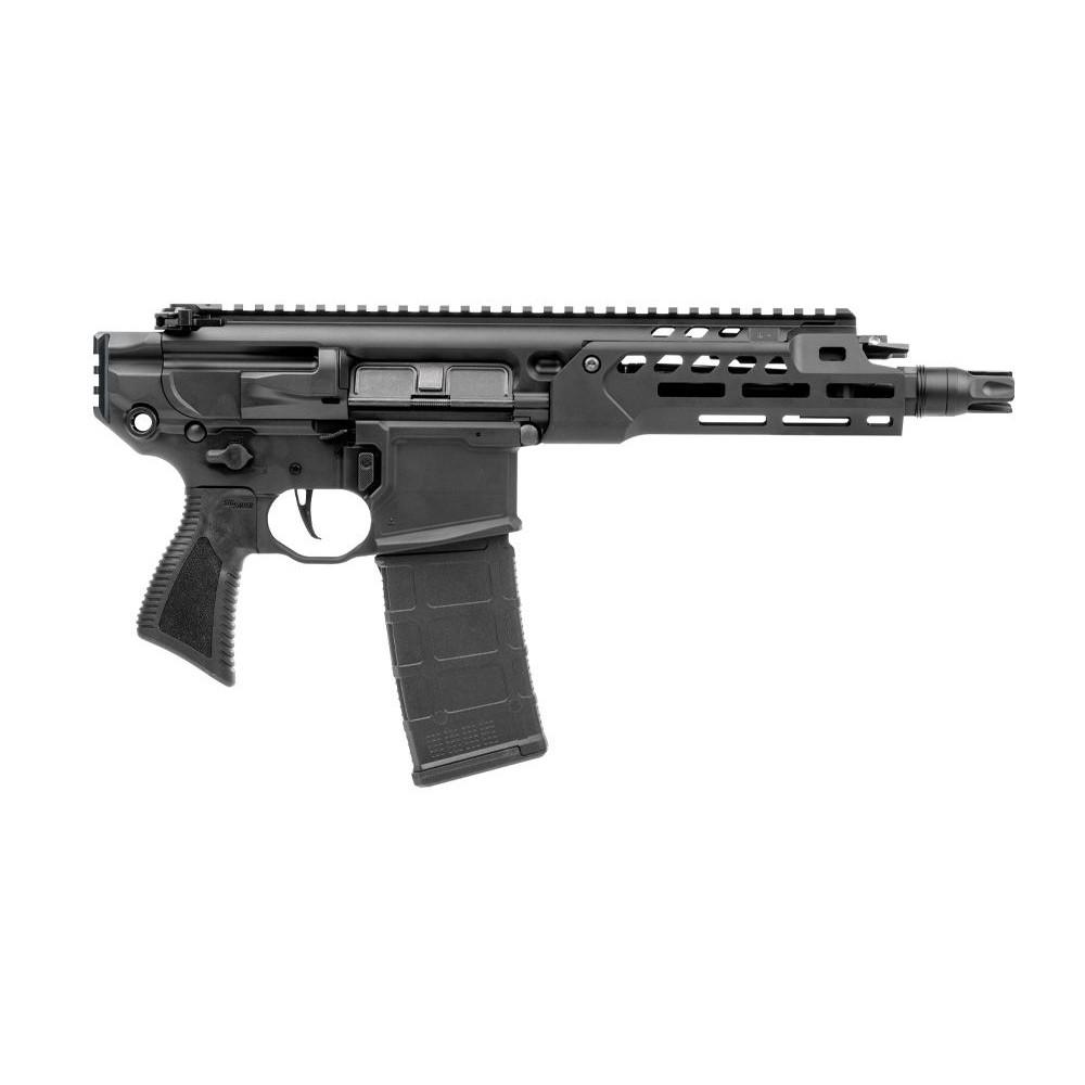 Sig Sauer PMCX Rattler LT Handgun 5.56 NATO 30rd Magazine 7.75" Barrel Black Picture of Sig Sauer SIGMCX 5.56 NATO PISTOL 7.75IN RATTLER LT BLK SEMI AL (1) 30RD MAG W/BRACE