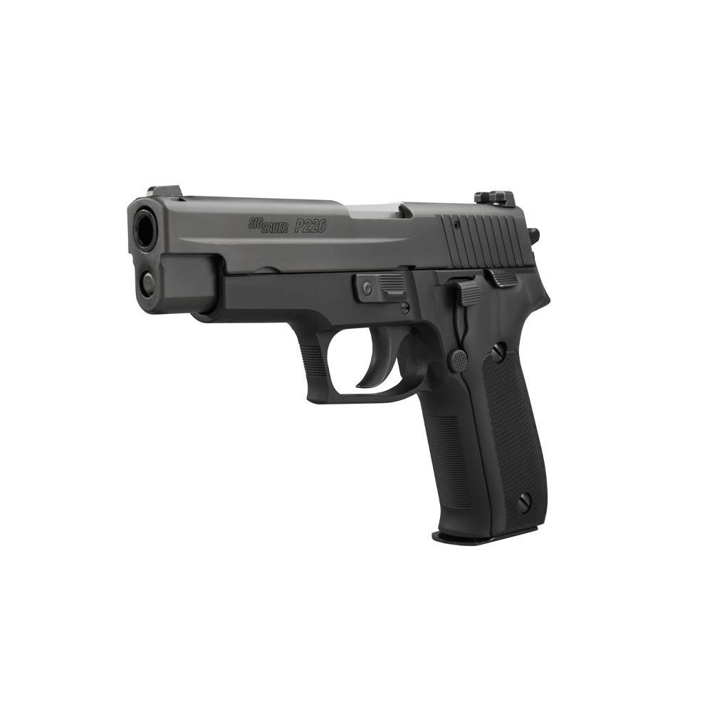 Sig Sauer 40th Anniversary P226 Handgun 9mm Luger15rd Magazines(2) 4.4" Barrel Limited Edition Picture of Sig Sauer P226 9MM 4.4IN NITRON BLK DA/SA (2) 15RD STEEL MAG 40YR ANV LIMITED ED