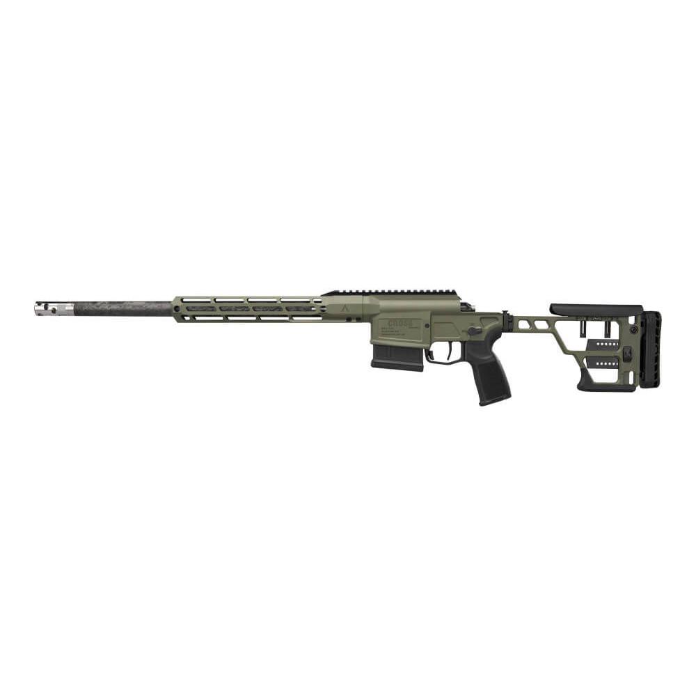 Sig Sauer Cross Sawtooth Short Action Rifle 6.5 Creedmoor 5rd Magazine 18" 5/8x24 Barrel Moss Green Picture of Sig Sauer SIG CROSS 6.5 CREEDMOOR RIFLE 18IN MGR FOLD (1)5RD MAG PROOF BRL