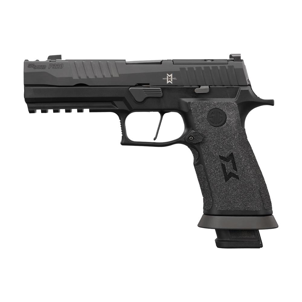 Sig Sauer P320 M.O.D. X Full Size Handgun 9mm Luger 21rd Magazines(3) 3.9" Compensated Barrel Picture of Sig Sauer SIG P320 9MM 3.9IN MAX MOD X FULL GRIP 3-21RD MAG COMPENSATED