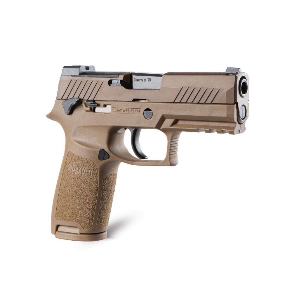 Sig Sauer M18 Coyote OR Compliant Compact Handgun 10rd Magazines(3) 3.9" Barrel Manual Safety Picture of Sig Sauer SIG M18 9MM (3) 10 RD MAG