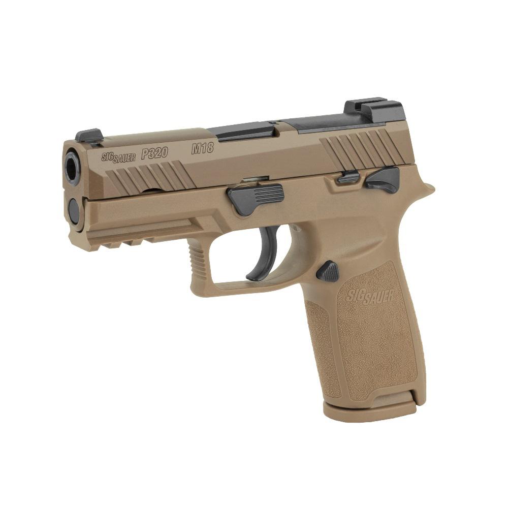 Sig Sauer M18 Coyote OR Compliant Compact Handgun 10rd Magazines(3) 3.9" Barrel Manual Safety Picture of Sig Sauer SIG M18 9MM (3) 10 RD MAG