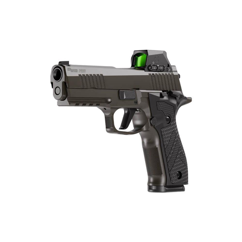 Sig Sauer P226-X Legion SAO Handgun 9mm Luger 18rd Magazines(3) 4.4" Barrel Legion Grey Cerakote w/Optic Picture of Sig Sauer SIG P226 9MM 4.4IN X-SERIES LEGION GRAY SAO 3-18RD MAG SIG-LOC PRO