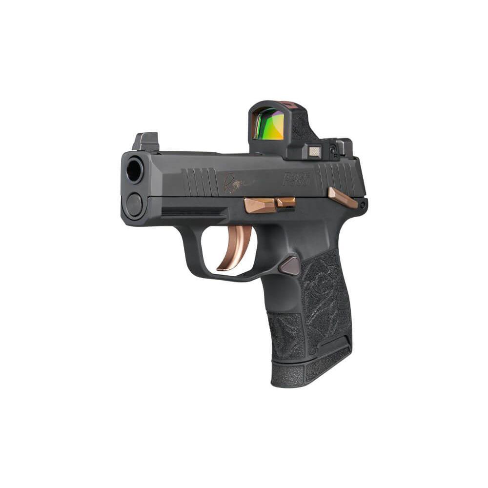 Sig Sauer P365 Rose Handgun .380 ACP 10rd Magazines (2) 3.1" Barrel Black with Romeo-RS Picture of Sig Sauer SIG P365 380ACP 3.1IN RSE BLK XRAY 3 SUPP SGHT 2-10RD MAG RME-RS MNL SFTY