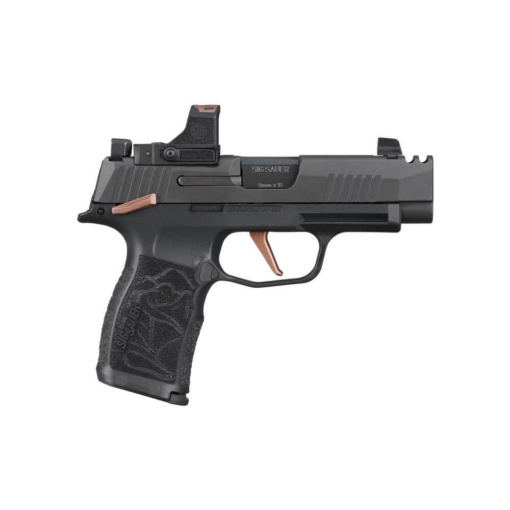 Sig Sauer P365-XL Rose Handgun .380 ACP 12rd Magazines (2) 3.7" Barrel Black with Romeo-RS Comp