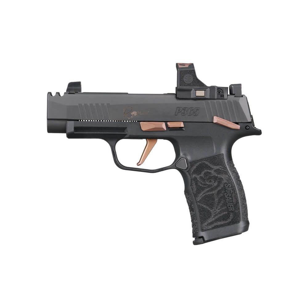 Sig Sauer P365-XL Rose Handgun .380 ACP 12rd Magazines (2) 3.7" Barrel Black with Romeo-RS Comp Picture of Sig Sauer SIG P365 9MM 3.1IN RSE BLK XRAY 3 SUPP SGHT 2-12RD MAG RME-RS MNL SFTY COMP