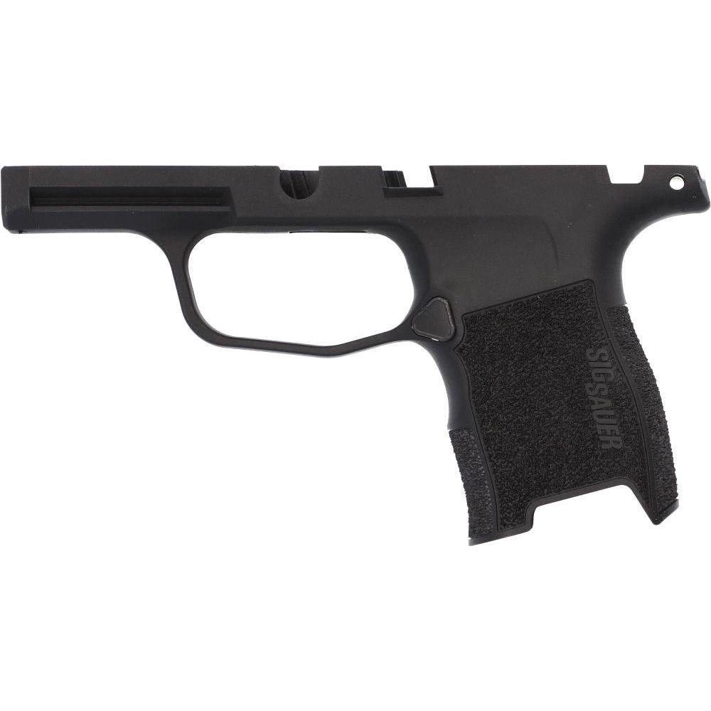 Sig Sauer P365 Handgun Grip 9mm Luger/380 Manual Safety Black Bulk Picture of Sig Sauer Sig GRIP MODULE ASSY P365 9MM MANUAL SAFETY BLK BULK Packaging
