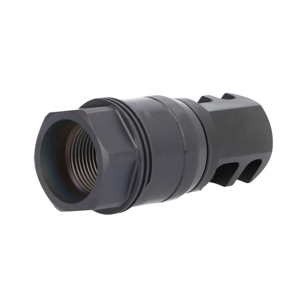 Sig Sauer Clutch-Lok Tapered QD Muzzle Brake for SLX/SLH Suppressors 7.62mm Black Picture of Sig Sauer SIG MUZZLE BRAKE 7.62MM CLUTCH-LOK 25 DEG TAPER