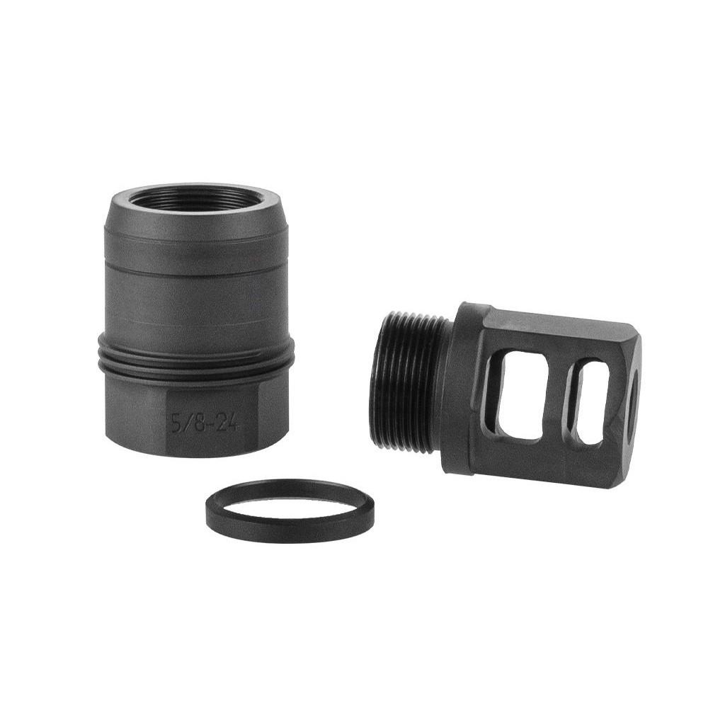 Sig Sauer Clutch-Lok Tapered QD Muzzle Brake for SLX/SLH Suppressors 7.62mm Black Picture of Sig Sauer SIG MUZZLE BRAKE 7.62MM CLUTCH-LOK 25 DEG TAPER