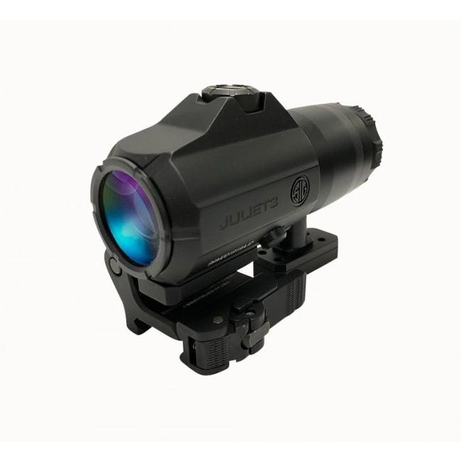 Sig Sauer Juliet3-Micro Magnifier - 3x22mm Push Button with Spacers - Black