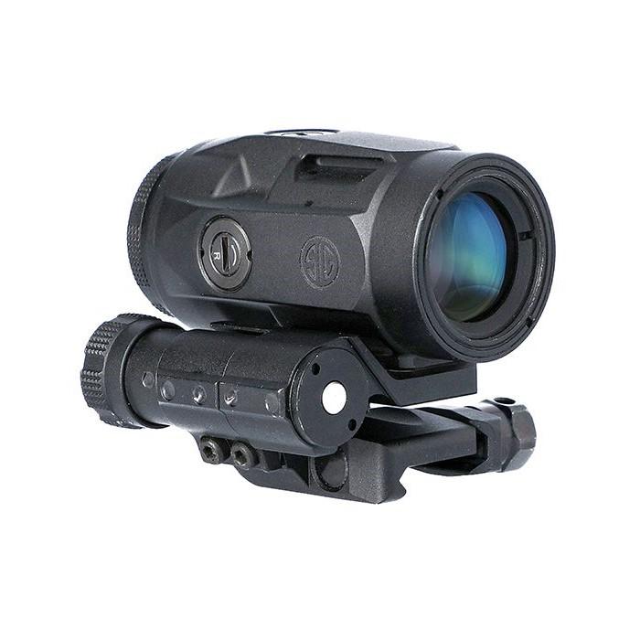 Sig Sauer Juliet3-Micro Magnifier - 3x22mm Push Button with Spacers - Black Picture of Sig Sauer JULIET3-MICRO MAGNIFIER 3X22MM PUSH-BUTTON MOUNT WITH SPACERS BLACK