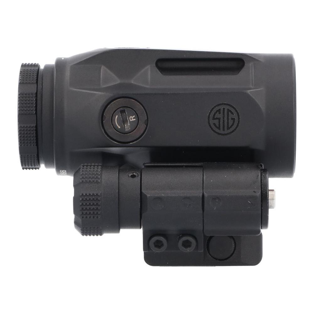 Sig Sauer JULIET5 Mirco 5x Magnifier - 5x24mm Push Button Mount w Spacers - Black Picture of Sig Sauer JULIET5-MICRO MAGNIFIER 5X24MM PUSH-BUTTON MOUNT WITH SPACERS BLACK