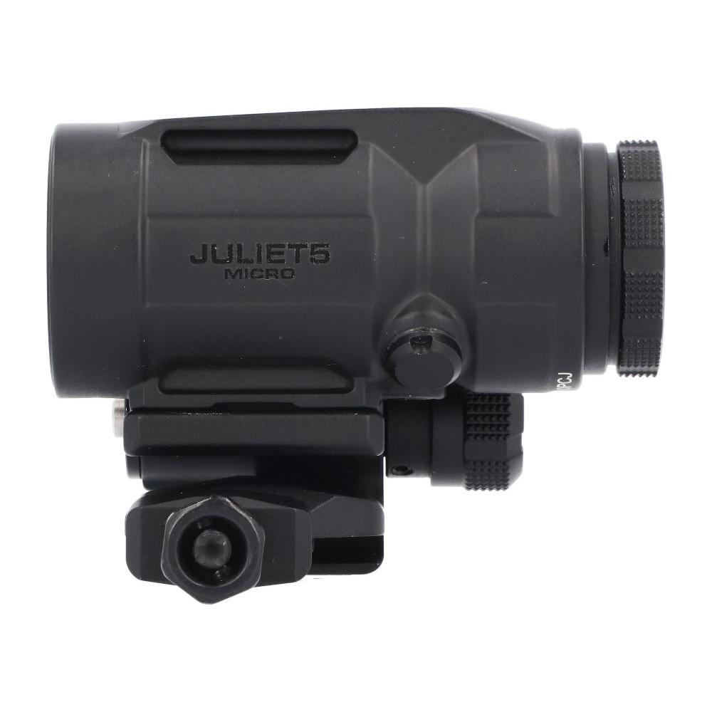 Sig Sauer JULIET5 Mirco 5x Magnifier - 5x24mm Push Button Mount w Spacers - Black Picture of Sig Sauer JULIET5-MICRO MAGNIFIER 5X24MM PUSH-BUTTON MOUNT WITH SPACERS BLACK