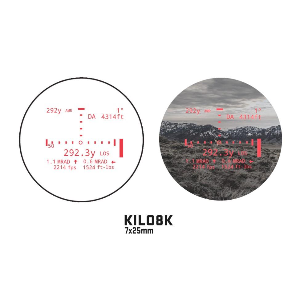 Sig Sauer KILO8K-ABS 7X25mm Laser Rangefinder Monocular 8K YD RF Applied Ballistics Black Picture of Sig Sauer KILO8K-ABS 7X25MM MONOCULAR 8K YD RF APPLIED BALLISTICS BLK